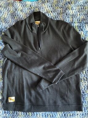 Tracksmith Men’s Downeaster Quarter Zip Merino jacket navy size XL new with tags